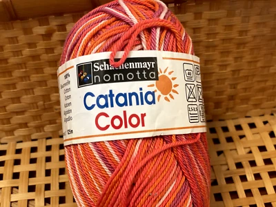 Hilo deportivo Schachenmayr CATANIA color peso 100 % algodón #35 rosa/blanco Foto 1 de 4