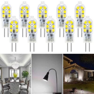 6000K/3000K G4 3W 2835 LED Bi-Pin Capsule Bulb Car Garden Camper Globe 12V/ 220V - Image 1 of 4