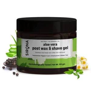 Post Shave Sirona Natural Mineral Oil Free After Shaving Gel For Men&Women-100gm - Picture 1 of 8
