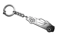 Car Keychain Fit Alfa Romeo 4C Stainless Steel Custom Design Gift Key Ring SV - Foto 1 di 6