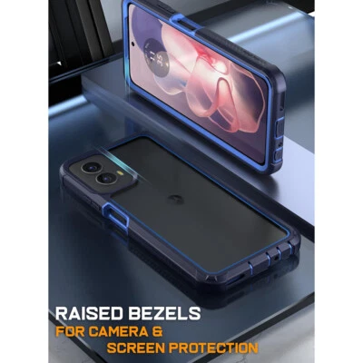 For Moto G Power 5G 2024 Case Built-in Screen Full Body Shockproof Cover Blue - Image 1 of 4