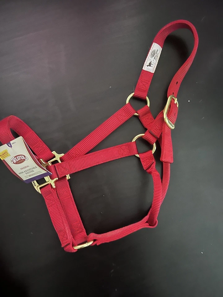 CABESTRO CABALLO PEQUEÑO ROJO TEJEDOR NUEVO CON ETIQUETA Foto 1 de 1