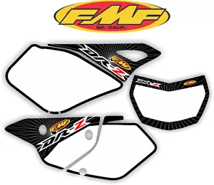 Suzuki DRZ400SM FMF Number Plate Graphics Kit Backgrounds 400sm drz400 Drz SM - Picture 1 of 18
