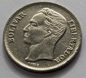 1977 Venezuela 1 Bolivar Coin - Bolivar liberador W064 - Picture 1 of 2