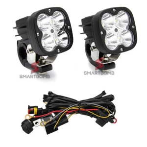 2 focos LED adicionales de 60 W + soportes + kit de cableado completo - Imagen 1 de 11