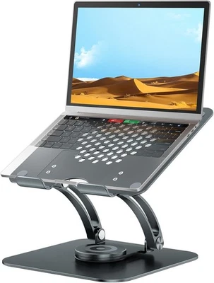 tounee Adjustable Laptop Stand for Desk, Ergonomic Holder with 360Â° Rotating Ba - Image 1 of 4