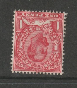 1911-12 GV 1d KARMIN STEMPEL B "INVERTIERTE KAISERKRONE WMK" IN POSTFRISCH/OHNE ZUSTAND. - Bild 1 von 2