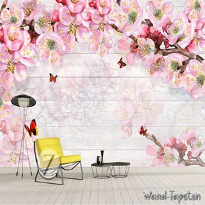 Fotomural no tejido mural murales pintado a mano estilo pastoral flores 3716 - Imagen 1 de 3
