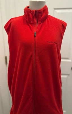 Field & Stream Men's Fleece Vest, Size L, Red, Full Zip - Image 1 of 4
