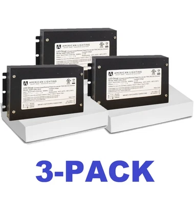 3x American Lighting ADPT LED Driver 30W Dimmable 120-277V Input / 12V DC Output - Image 1 of 3