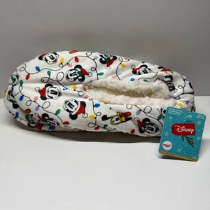 Disney Mickey Mouse Weihnachten Urlaub Hausschuhe Kuschelzehen Größe 4-10 Neu - Bild 1 von 12
