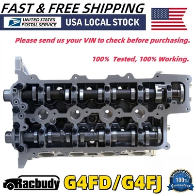 New G4FD/FJ Engine Cylinder Head Assembly For 12-19 Hyundai Accent Kia Soul 1.6L - Image 1 of 4