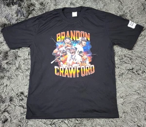 Camisa de béisbol mediana MLB de los Gigantes de San Francisco para hombre Brandon Crawford Super Duper - Imagen 1 de 11