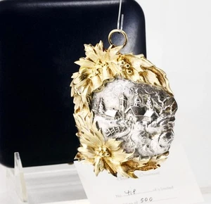 Buccellati 1986 Sterling Silber und Gold Weihnachtsdorf Ornament - Bild 1 von 5