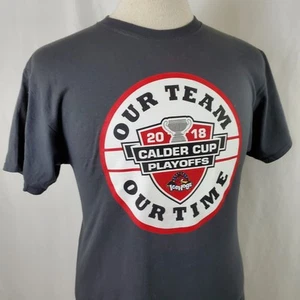 Rockford IceHogs T-Shirt Herren Medium grau Baumwollmischung Calder Cup Playoffs AHL - Bild 1 von 6