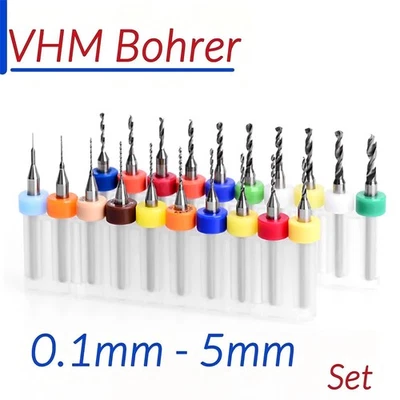 Hartmetall Micro PCB VHM Bohrer Set 0,1 mm-5,0mm Schaftfräser Fräser - Bild 1 von 4