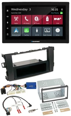 Blaupunkt DAB Bluetooth USB Lenkrad 2DIN Autoradio für Toyota Auris 2011-2012 sc - Bild 1 von 4