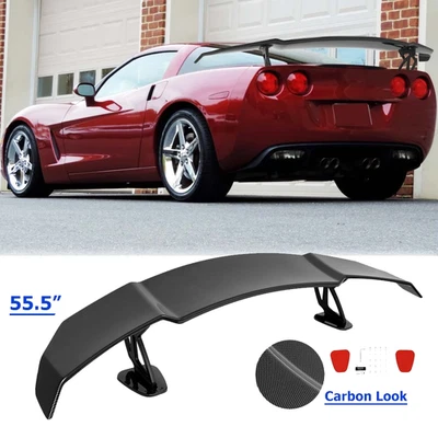 Rear Trunk GT Wing Racing Spoiler Carbon Lip For Chevrolet Corvette C5 C4 — 第 1/4 张图片