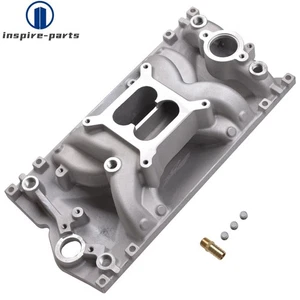 Colector de admisión satinado para Chevy 1996-2002 5,7 L/350 bloque pequeño Gen I Vortec - Imagen 1 de 9