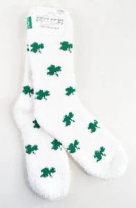 World’s Softest Socks Mujer’s 6–11 Acogedora Colección St. Patrick’s Day Clover NUEVO - Imagen 1 de 5