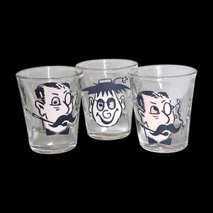 3 Vintage Roving Eyes Neuheit Schnapsgläser 50er Jahre Barware Cocktail - Bild 1 von 7