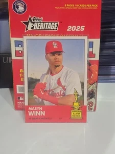 2025 Topps Heritage Masyn Winn 25th Anniversary Rookie Cup #H25-12 - Bild 1 von 2