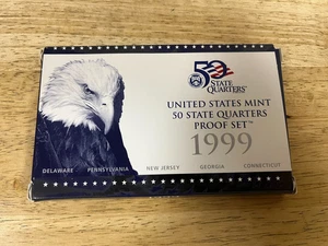 1999 50 State Proof Quarter Set US Mint Box , COA - Picture 1 of 3
