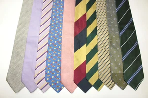 LOTE DE 10 CORBATAS DE SEDA MILANO ANDREW'S TIE. Made in Italy F85595 - Imagen 1 de 2