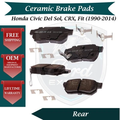 Kit de pastillas de freno traseras de cerámica ACDelco OEM para Honda 1990-2014 garantía de por vida Foto 1 de 4
