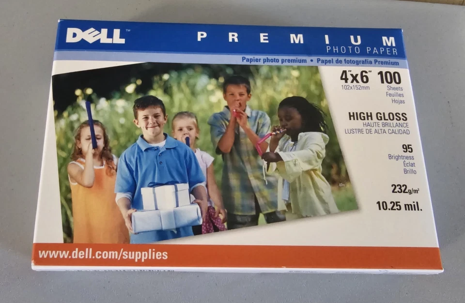 Dell Premium Photo Paper 4 x 6 High Gloss Acid Free 100 Sheets  - Image 1 of 1