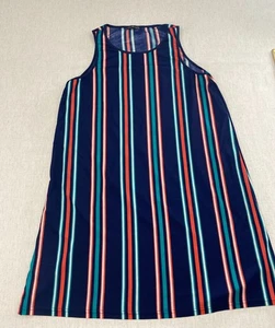 Emery Rose Etuikleid Minikleid Damen 2XL Mehrfarbig Gestreift Ärmellos Freizeit - Bild 1 von 7