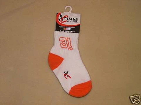 Nascar Robbie Gordon #31 Kids Childs Socks Size 5-6 1/2 NWT Cover