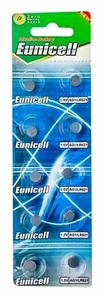 10 Eunicell LR60 AG1 364 164 LR621 1,5 V batteria alcalina a bottone orologio - Foto 1 di 1