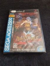 PS2 Sega Ages 2500 Dragon Force New Playstation 2 NTSC-J New Old Stock