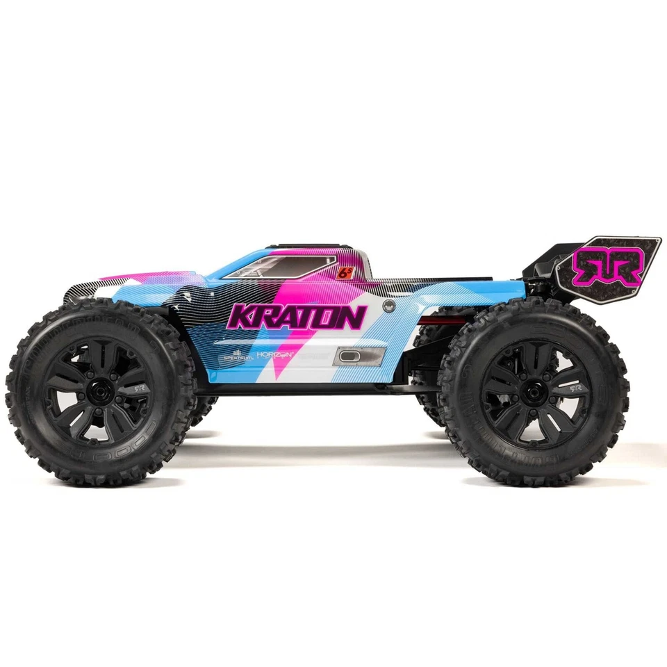 Arrma ARA8608V6T2 KRATON 6S V6 4X4 BLX Brushless 1 8 Speed MT RTR Blau/Pink