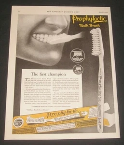 1923 Prophylactic Tooth Brush / Sunshine Biscuits Cookies - Dental / Food Ad - Picture 1 of 4