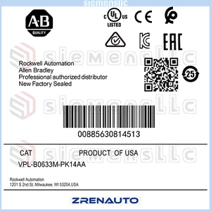 Servomotore AB PPL-B0633M-PK14AA IVA gratuita spedizione veloce VPLB0633MPK14AA GQY0 - Foto 1 di 3