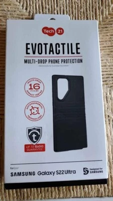Tech 21 Evotactile Phone Case For Samsung Galaxy 22 ultra  Black - Image 1 of 3
