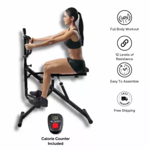 Total Crunch Power Rider Bauch und Kniebeuge Fitness Trainingsgerät Gesäß Cardio - Bild 1 von 7
