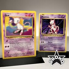 Mew WOTC and Mewtwo XY - Rare Legendary Pokemon Cards - Near Mint 100% Authentic