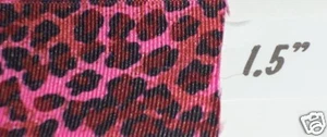 Cinta de grosgrain de guepardo rosa de 1,5", moños para el cabello hágalo usted mismo, artesanía con estampado de animales de leopardo 2 años - Imagen 1 de 3