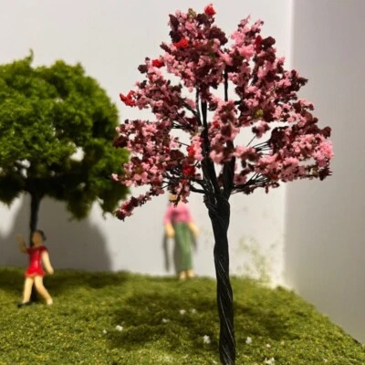 4PC 8-16cm Landscape Trees HO/OO Scale Miniatures Forest Plants Scenery Model - Image 1 of 4