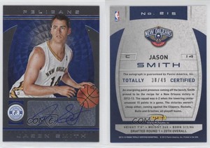 2013-14 Totally Certified Signatures Totally Blue /49 Jason Smith #215 Auto