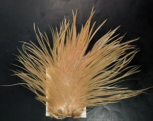 Light Olive Dun Dry Fly Saddle Hackle Long Thin Fly Craft Hair Feathers #61 - Picture 1 of 4