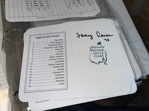 Tommy Aaron 1973 Masters Signed Masters Scorecard COA - Picture 1 of 1