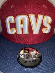 NBA Cleveland Cavaliers Basketball CAVS LOGO SNAPBACK HAT CAP New Era 9FIFTY New - Picture 1 of 11