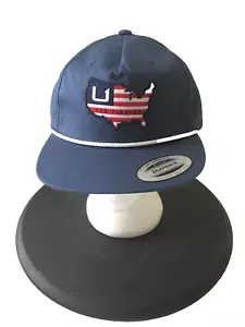 Gorra de béisbol Huk American Rope Sombrero azul talla única ajustable algodón polietileno - Imagen 1 de 8