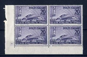 ITALIA REP. - 1950 32° Salone dell'automobile di Torino 20L. Automobile MNH (L) - Picture 1 of 1