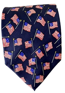ALYNN- "OLD GLORY" Theme 100% Silk Neck Tie-USA - Picture 1 of 4