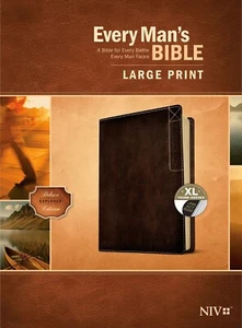 NIV Every Man's Bible/Large Print (Deluxe Explorer Edition)-Rustic Brown - Picture 1 of 1